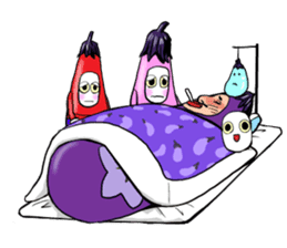 eggplant Matryoshka sticker #4289154