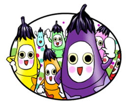 eggplant Matryoshka sticker #4289155