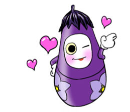 eggplant Matryoshka sticker #4289157