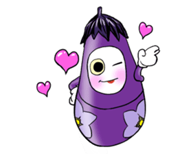 eggplant Matryoshka sticker #4289157