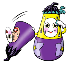 eggplant Matryoshka sticker #4289169
