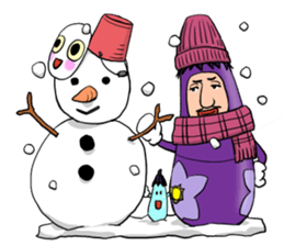 eggplant Matryoshka sticker #4289170