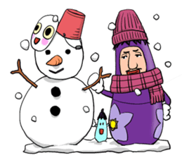 eggplant Matryoshka sticker #4289170