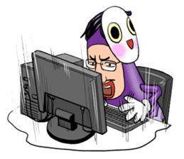 eggplant Matryoshka sticker #4289179