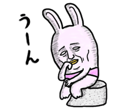 "YUJI" of rabbit sticker #4289628