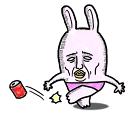 "YUJI" of rabbit sticker #4289637