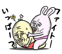 "YUJI" of rabbit sticker #4289653