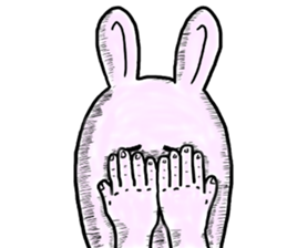 "YUJI" of rabbit sticker #4289654