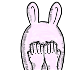 "YUJI" of rabbit sticker #4289654