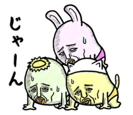 "YUJI" of rabbit sticker #4289657