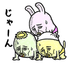 "YUJI" of rabbit sticker #4289657