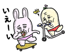 "YUJI" of rabbit sticker #4289658