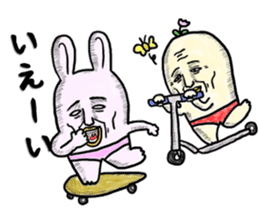 "YUJI" of rabbit sticker #4289658