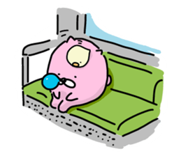 Pink moffy sticker #4289873