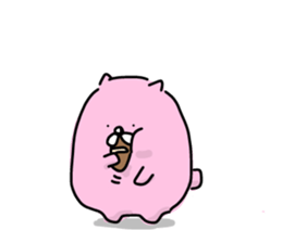 Pink moffy sticker #4289882