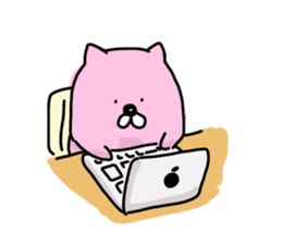 Pink moffy sticker #4289886