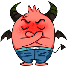 He is a Cute Devil DEVWY sticker #4290704