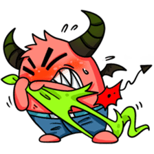 He is a Cute Devil DEVWY sticker #4290708