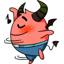 He is a Cute Devil DEVWY sticker #4290714