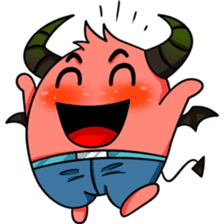 He is a Cute Devil DEVWY sticker #4290715