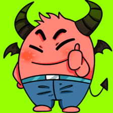 He is a Cute Devil DEVWY sticker #4290718