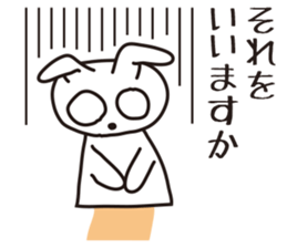 Rabbit puppet sticker #4291266