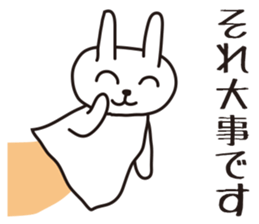 Rabbit puppet sticker #4291278