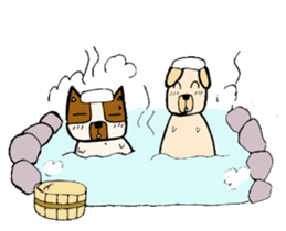 dog,cat sticker #4291621