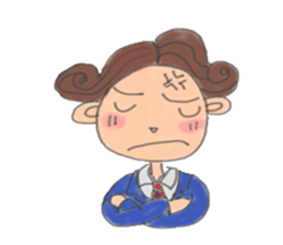 comical salaryman sticker #4291705