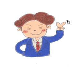 comical salaryman sticker #4291708