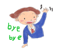 comical salaryman sticker #4291710