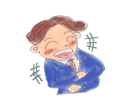 comical salaryman sticker #4291716