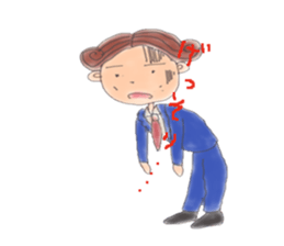 comical salaryman sticker #4291717