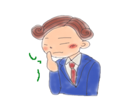 comical salaryman sticker #4291719