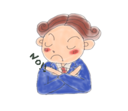 comical salaryman sticker #4291721