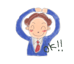 comical salaryman sticker #4291722