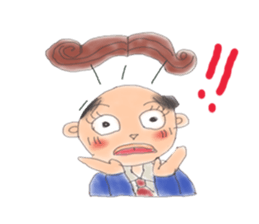 comical salaryman sticker #4291723