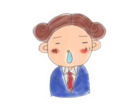 comical salaryman sticker #4291725