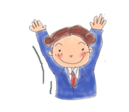 comical salaryman sticker #4291726