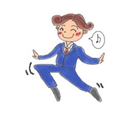 comical salaryman sticker #4291731