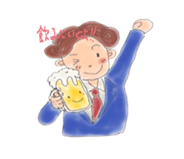 comical salaryman sticker #4291735