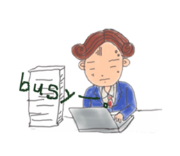 comical salaryman sticker #4291736