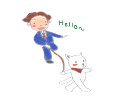 comical salaryman sticker #4291740