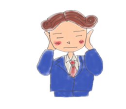 comical salaryman sticker #4291743
