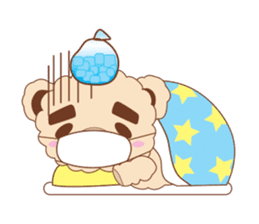 Eyebrows bear siblings sticker #4291771