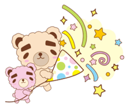 Eyebrows bear siblings sticker #4291783