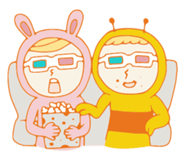 Bee & Bunny sticker #4291831