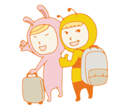 Bee & Bunny sticker #4291835