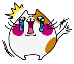 Marshmallow cat maro sticker #4292193