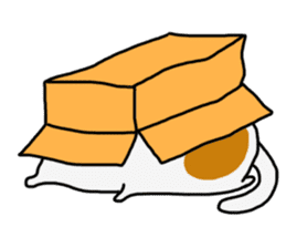 Marshmallow cat maro sticker #4292196